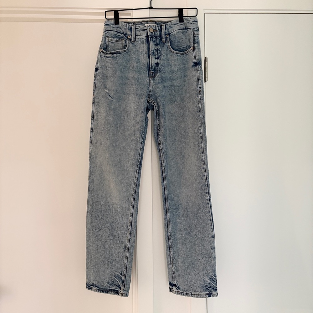 Good American Good Icon Straight Jeans (Indigo 712) - Picture 4 of 8